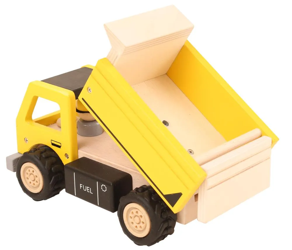 Pädagogisch wertvolles Spielzeug - realitätsnahes Spielzeug - Natur-Holzspielzeug Bagger